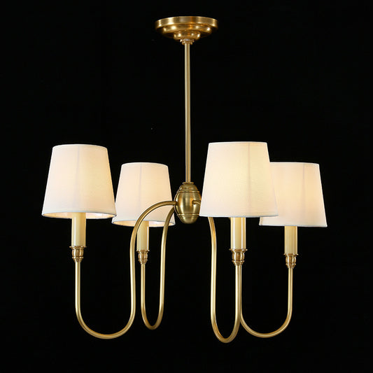 Copper Bedroom Chandelier Simple Living Room Dining Room Chandelier