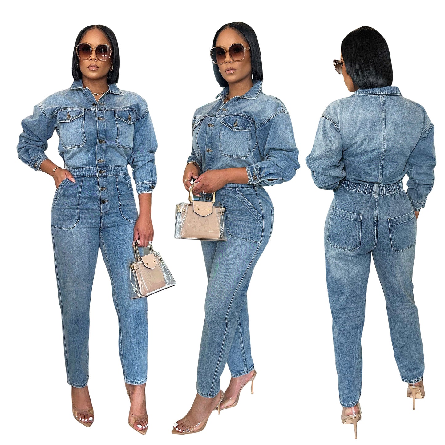 Women's Fashion Denim Jumpsuits