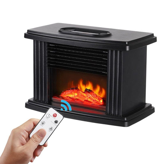European Style Electric Fireplace Heater LED Flame Effect Stove With Remote Control