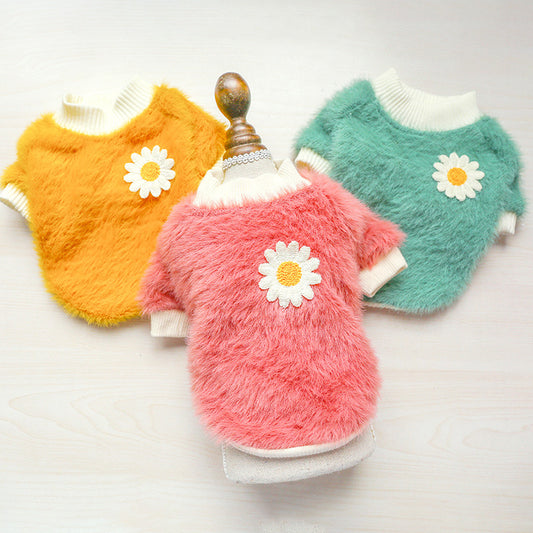 Pet Dress Daisies with Thick Styles