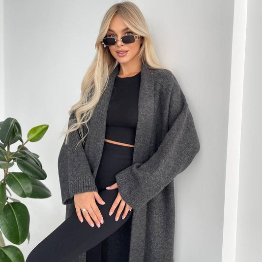 Autumn And Winter New Elegant Cardigan Sweater Coat For Women