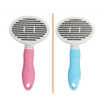 Pet comb automatic hair removal comb dog comb pet self-cleaning comb small dog cat knot needle comb self-cleaning comb
