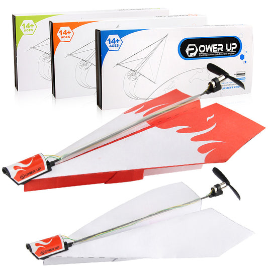 Motor electric hand throwing paper airplane