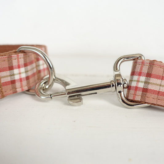 Pet leash, comfortable personality plaid dog chain