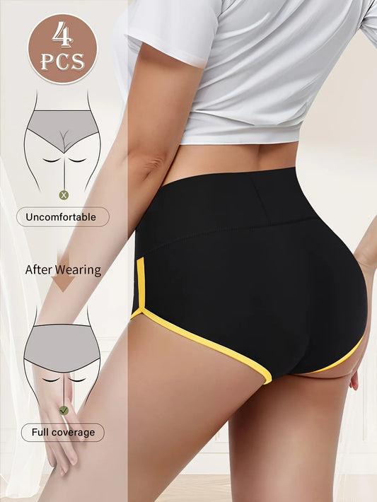 Women's All-match Simple Stitching Printed Hip-lifting Briefs