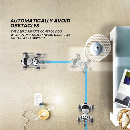 Intelligenter Roboterhund kann mit der elektrischen singenden Fernbedienung laufen