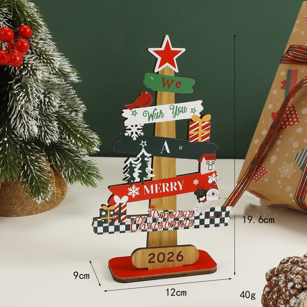 Christmas Wooden Desktop Decoration Home Decoration
