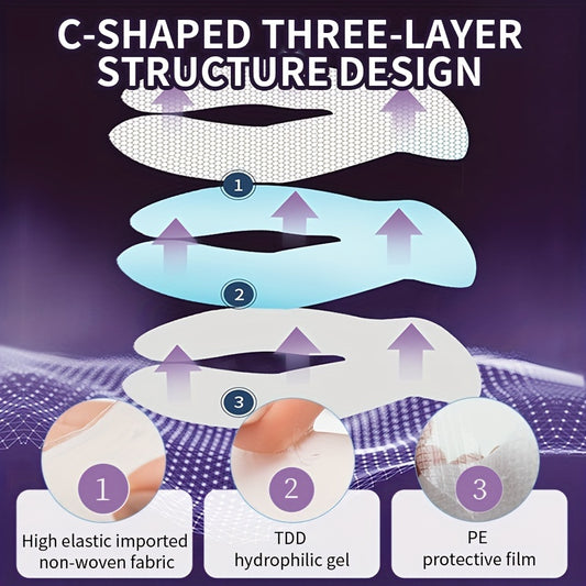 ILISYA C Circulating Eye Mask - 5 pairs, Moisturizing and Firm, Suitable for a Variety of Light Beige Types, Containing Niacinamide and Hyaluronic Acid, Moisturizing Eye Light Beige, Eye Care, Make Light Beige Smooth and Tend