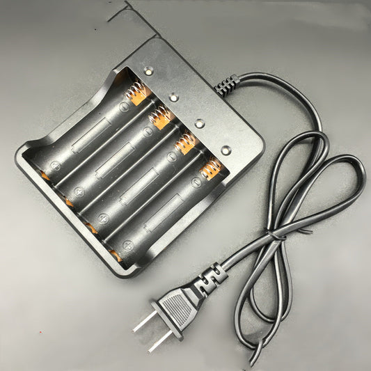 18650 Li-ion Battery Charger Portable Black 4 Slots