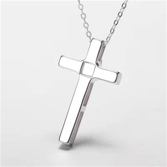 Cross Necklace Titanium Steel Couple Projection Pendant 520 Valentine's Day Gift For Boyfriend