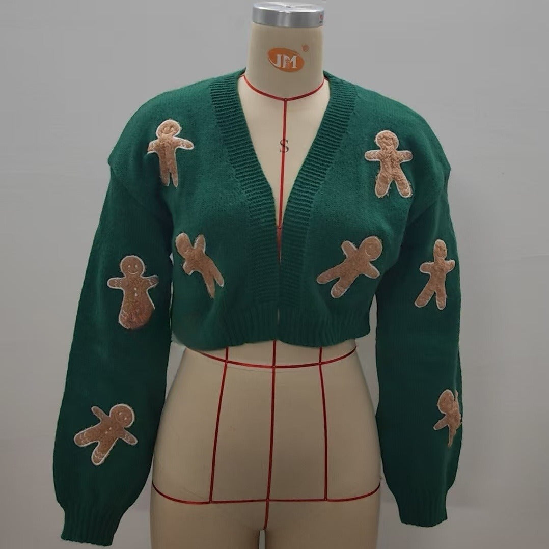 Short Coat Knitted Cardigan Women's Sweater