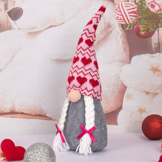 Valentine's Day Decoration Gift Rudolph Doll Faceless Doll