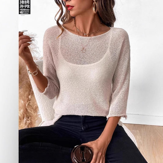 Knitted Thin Spring And Summer New Off-shoulder Women's Overall