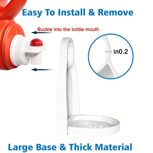 1pc/2pcs Laundry Detergent Cup Holder Detergent Drip Catcher, Portable Laundry Organizer Clip Tight On Laundry Bottle Spouts, No More Leaks Or Mess With Detergent And Fabric Softener In Laundry Room, Foldable Plastic Laundry