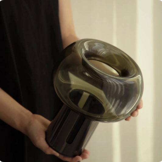 Glass Vase Living Room Dining Room Flower Arrangement Ornament