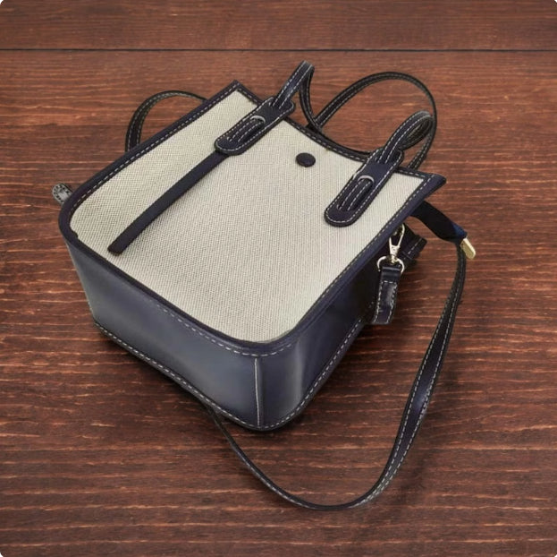 Popular Small Bag Autumn And Winter Crossbody Fashion Contrast Color Portable Tote Bag