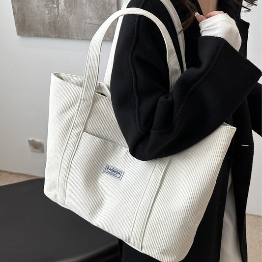 Large-capacity Corduroy Tote Bag For Women