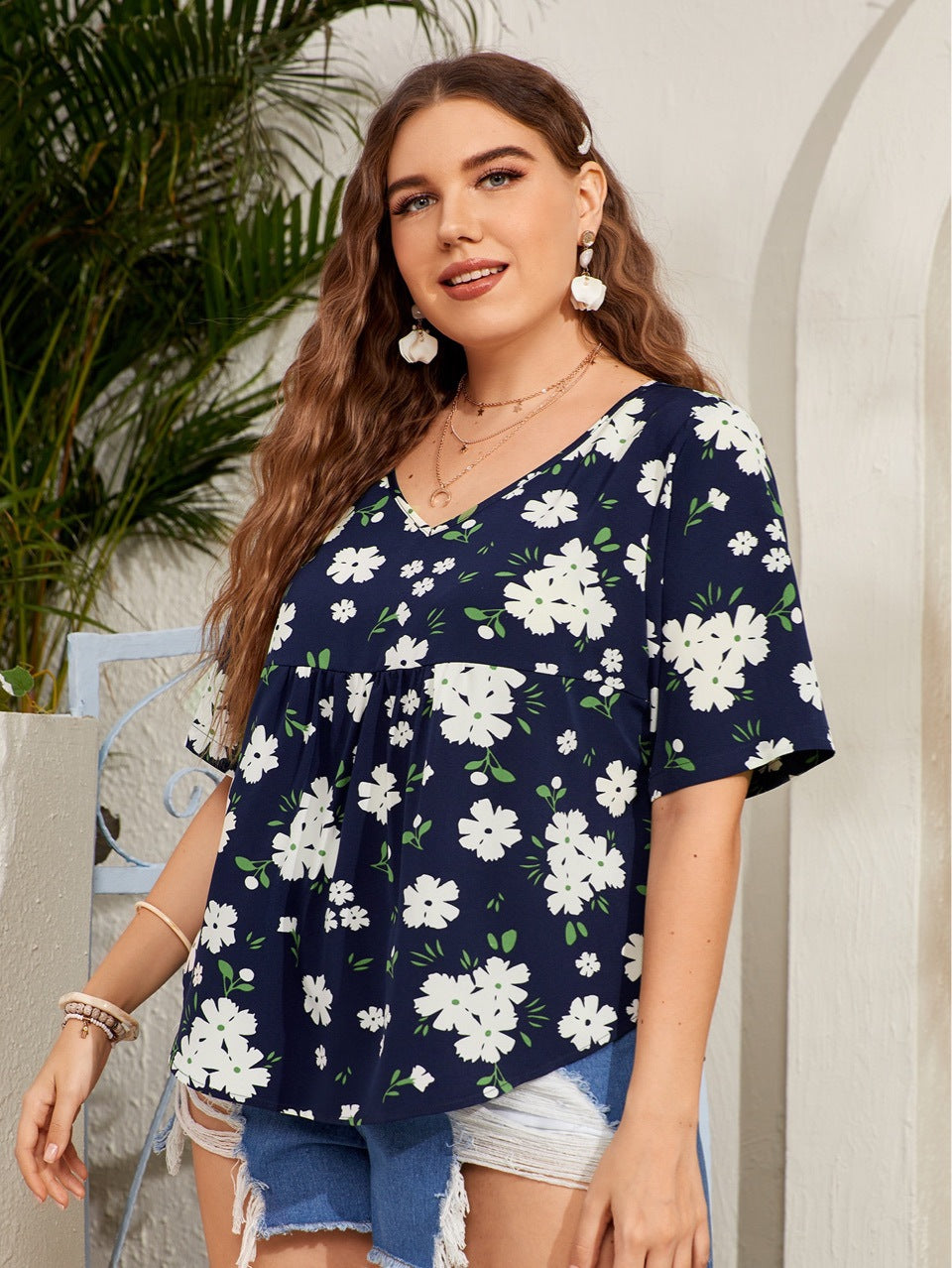 Dama Women's Blouse Europe And America Top