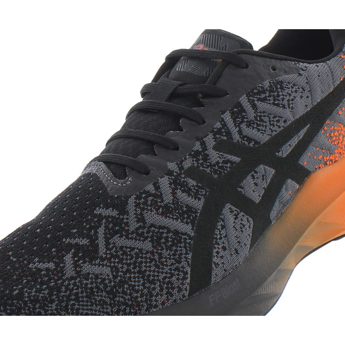 ASICS Men's Dynablast Black/Orange Custom Sneakers Breathable and Flat Gel/EVA/Mesh Insole for Spring Summer Autumn Seasons