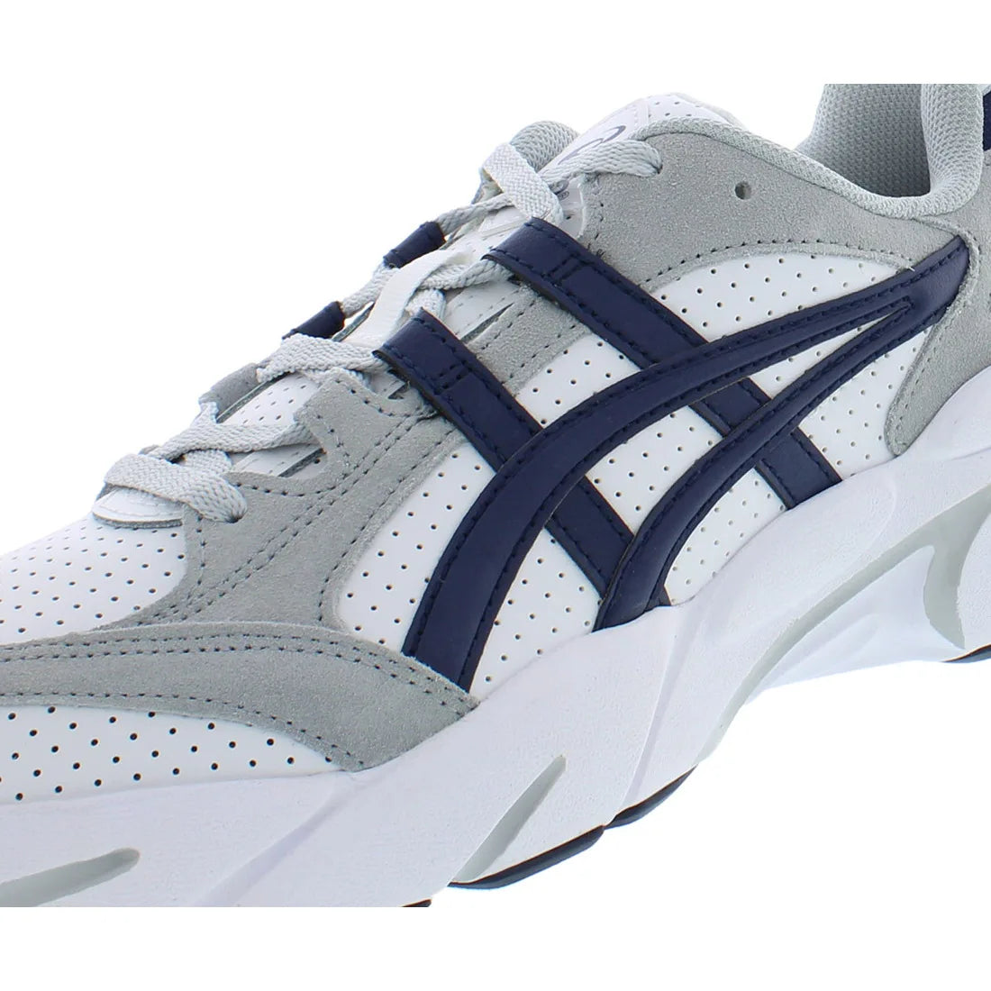 ASICS Men's Gel-BND Training Sneakers White/Navy Cushioning Walking Shoes with EVA & Mesh Insoles for Summer Breathable