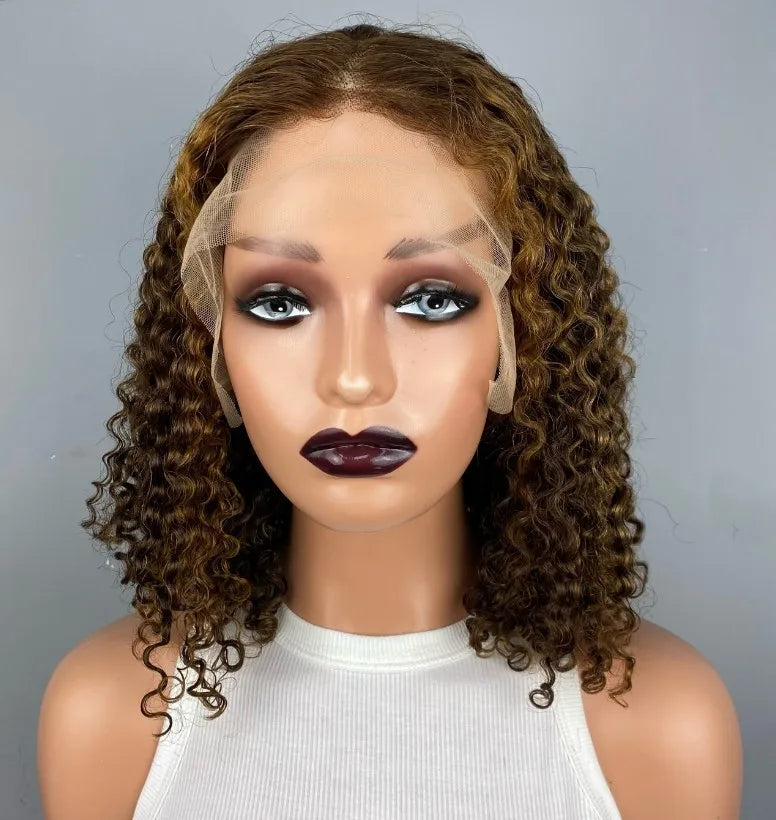 Short Bob Transparent Lace Human Hair Wig 8-16inch Brazilian Human Hair Wigs for Black Women