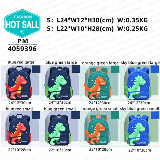 2022 Cartoon Student Schoolbag 1-6 Grade Spine Care Shoulder Bag School Children Bags