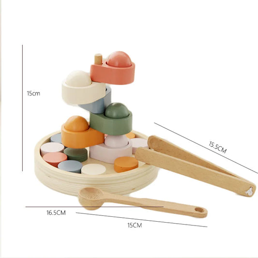 Montessori Toys Educational Wooden Kids Toys Math Teaching Aids Color Classification Math Toys Best Gifts for Children