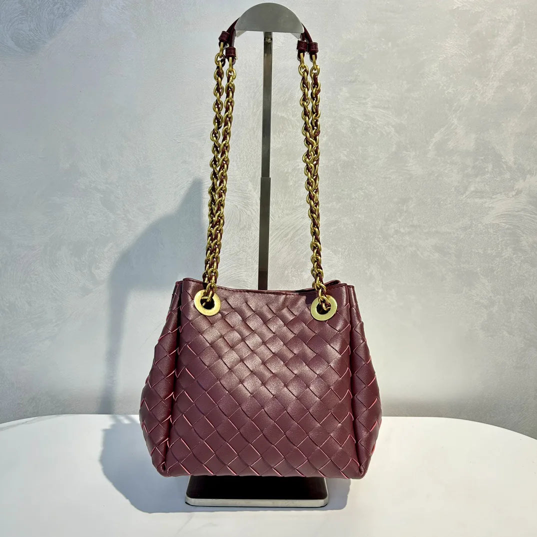 Women Bucket Hobo Bags Lady Underarm Shoulder Bag Crossbody Purse Genuine Leather Top-Handle Tote Handbag