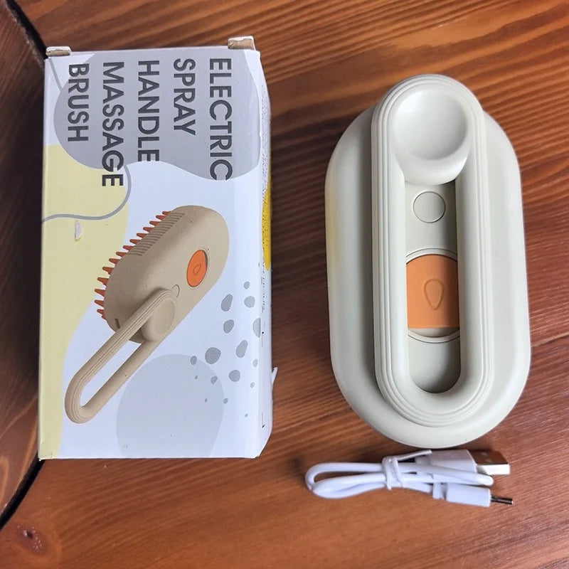Pet Spa Brush for Dogs Cats Self Cleaning Spray Comb for Cats Massage Shedding Pet Spray Hair Removal Comb