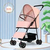 Custom Pet Carrier Travel with Wheels Removable Rolling 4 Wheels with Telescopic Walking Handle Dog Stroller Cat Trolley Bag