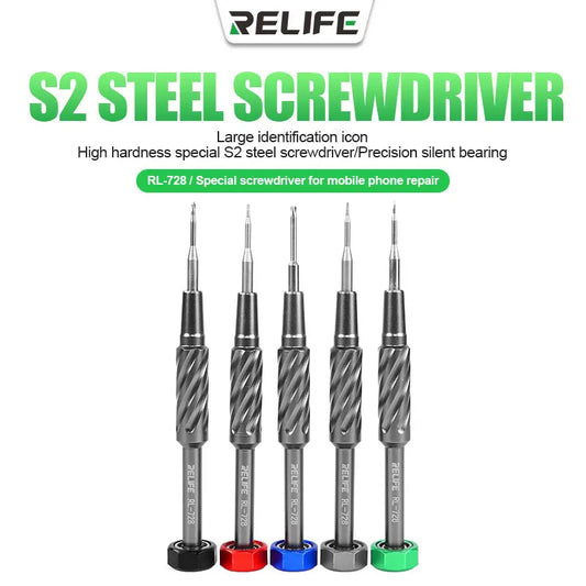 RELIFE RL-728 2D Sturdy Magnetic Screwdriver S2 Steel Screwdriver Precision Screwdriver