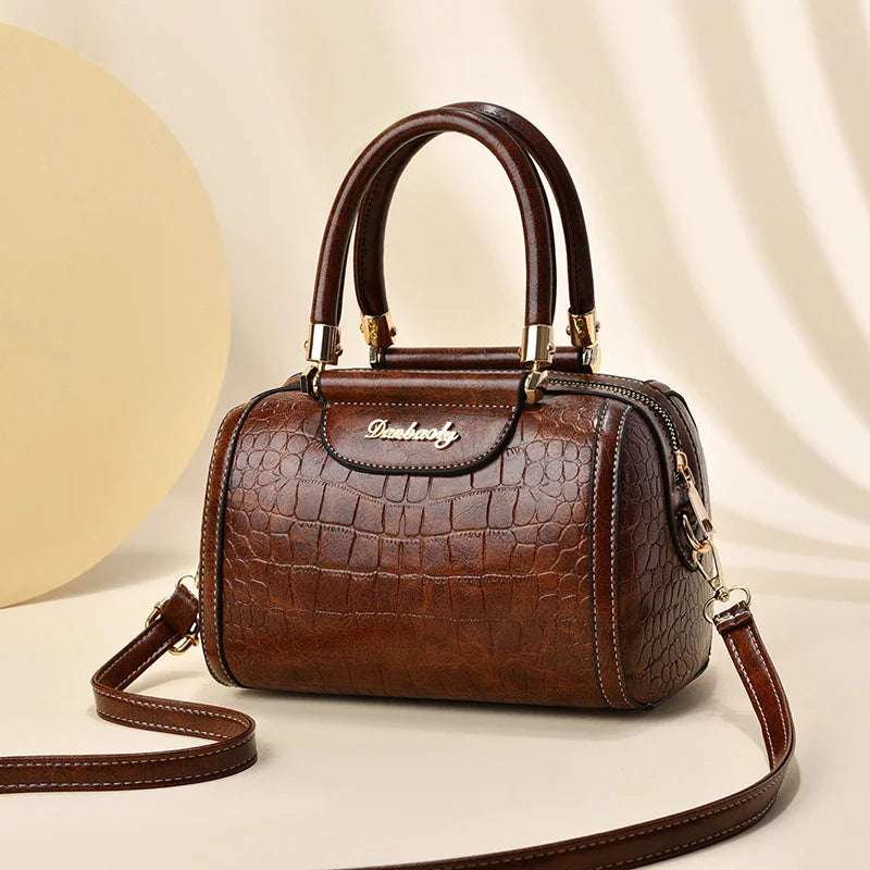 Luxury Hand Bags Ladies 2022 New Boston Women Bag Messenger Shoulders Bolsos De Mujer Large Capacity Stone Wholesale Handbags
