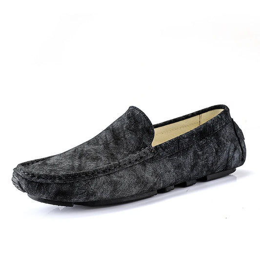 Men's Loafers Driving Shoes Moccasin Gommino Penny Loafer Flats Leather Low-top Slip on Pull on Handmade Light Weight