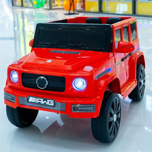 12V 10A Four Drive Electric Car Toy for Kids Remote Control Off-Road Baby Ride Plastic Vehicle for Outdoor Usage EVA Wheels New