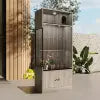 Factory Hot Sale Displaying Tempered Glass Wood Cabinet Parrot Pigeon Nest Box Bird Villa House Luxury Large Breeding Bird Cage