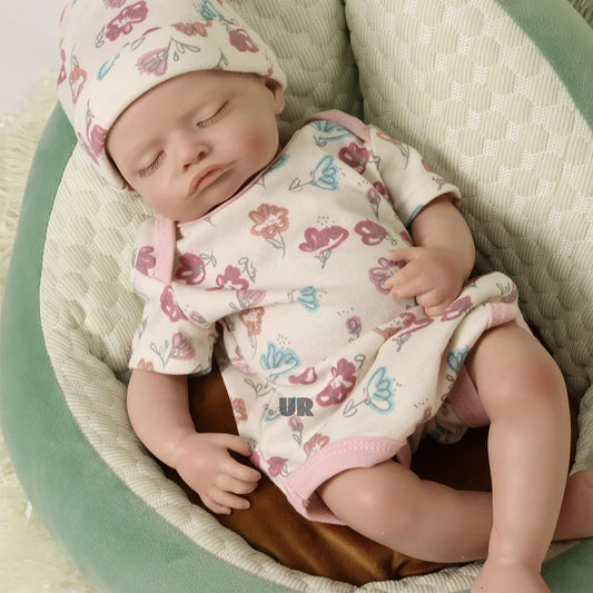 2.6kg 18" Lifelike Reborn Baby Dolls Girl Realistic Real Life Baby Dolls Soft Weighted Sleeping Newborn Reborn Doll for Kids