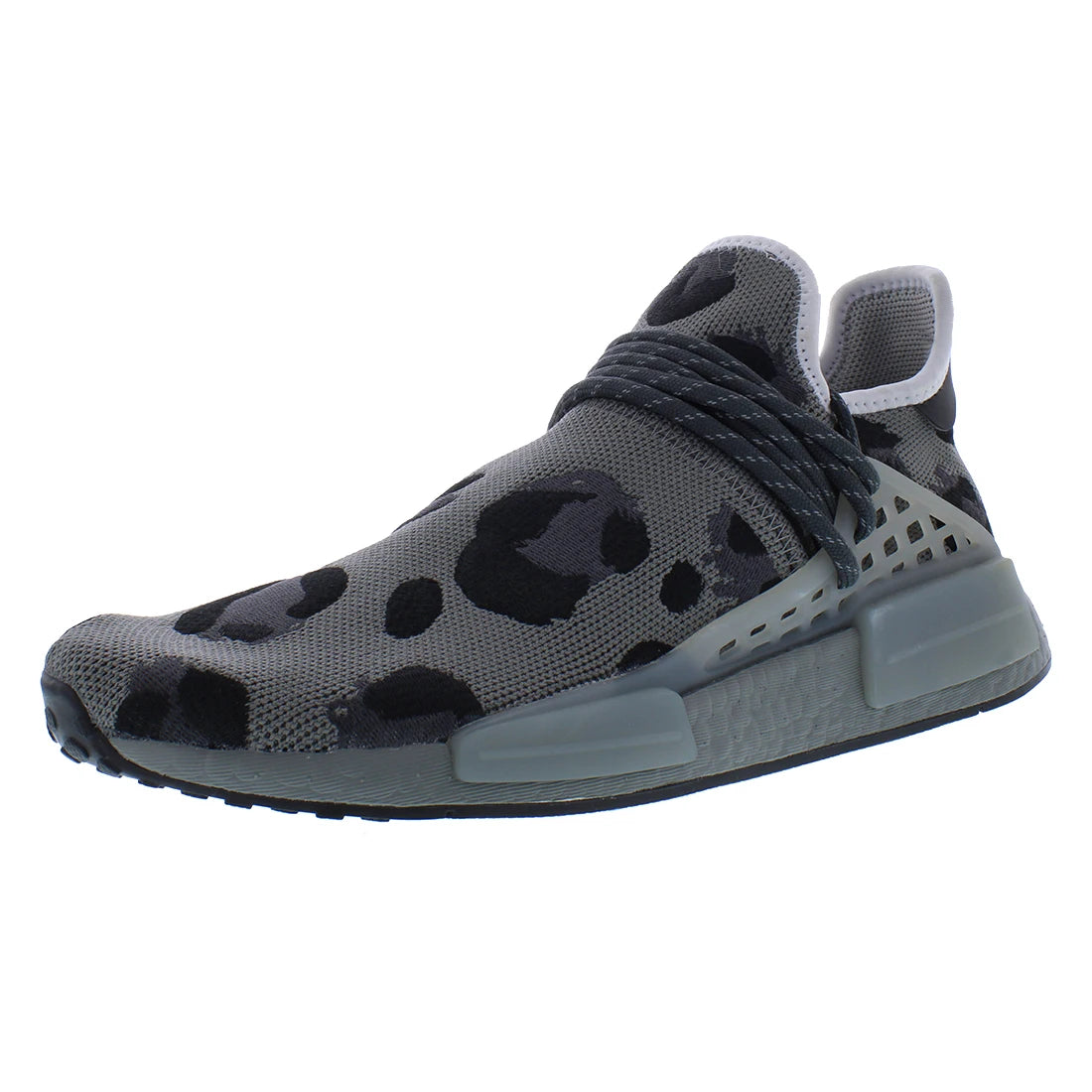 For Hu for Animal Print Men's Running Shoes Ash/Mgh Solid Grey/Black Color | 100% Authentic Made in Vietnam Model MSS-ID1531