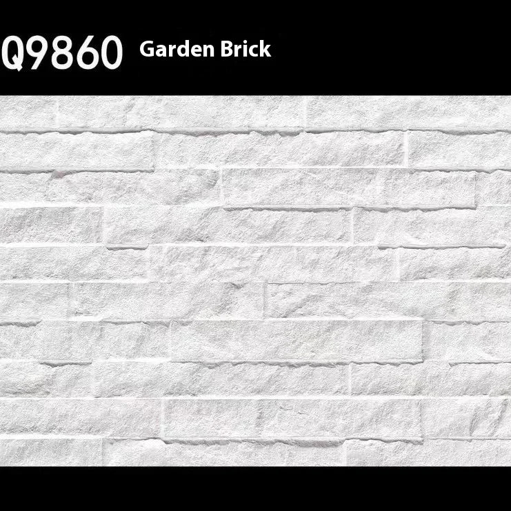 High - Durability Foshan 300X600 White Concave Enamel Cultural Stone Tiles for Villa Exterior Walls and Courtyard Walls