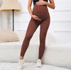 3042 High Quality Nylon Seamless Maternity Yoga Pants Pregnant Women Gym Sport Supporting Abdomen Pregnant Workout Leggings