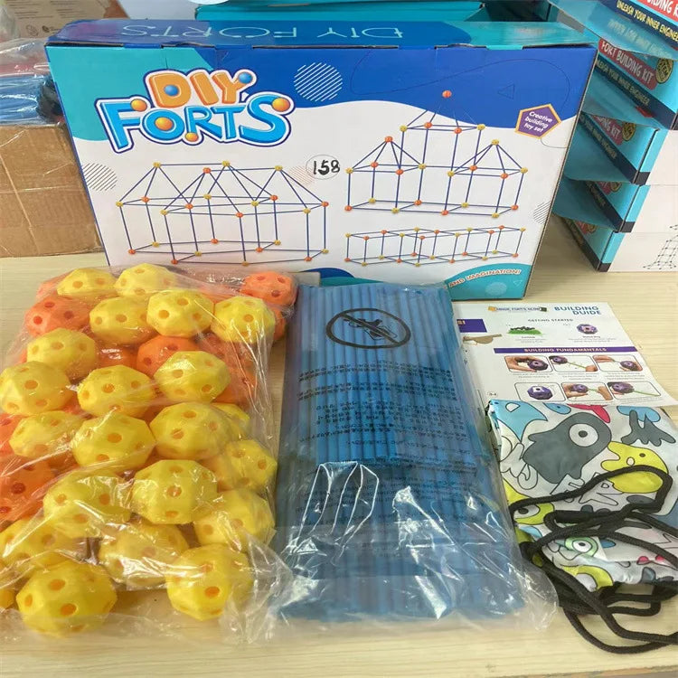 Unisex 158pcs Educational Sports-Themed Building Blocks Puzzle Set 5-7 Years Kids PP Plastic Pieces for Boys and Girls Games