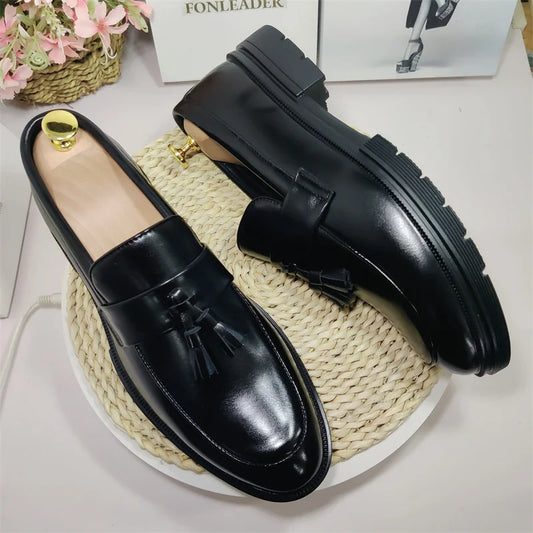 Classic Design Tassels Loafer Shoes Wholesale Durable Fashion Slip on Formal Business Wedding Dress Shoes for Men