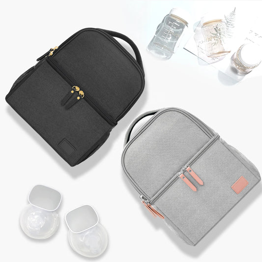 Fit Most Breast Pumps Mother Baby Care Bag Portable Waterproof Multifunctional Backpack With 2 Cooler Mother Backpack Diaper Bag