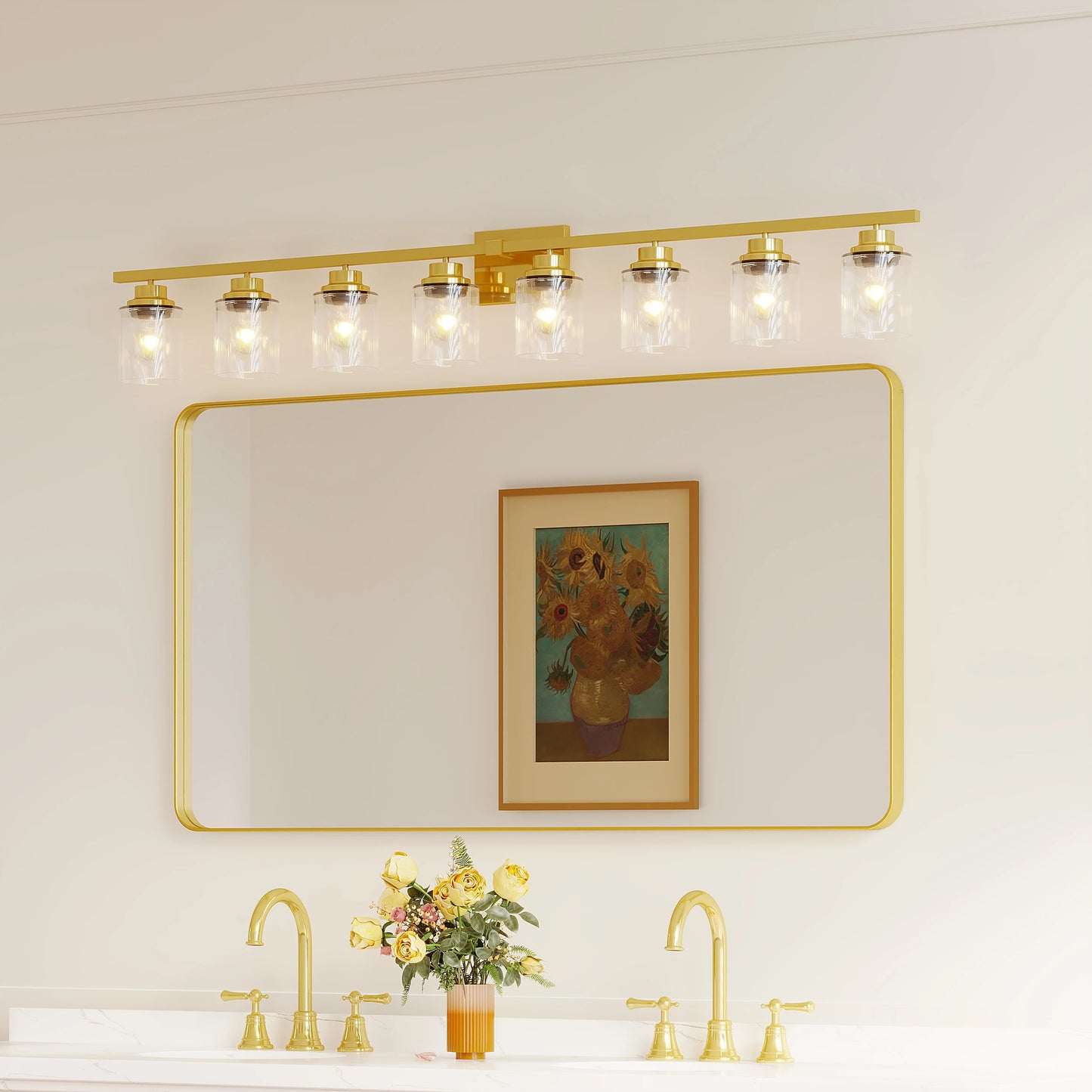 New Modern Framed Aluminium Style, Popular Fashion Wall Mirror for Living Room and Bathroom