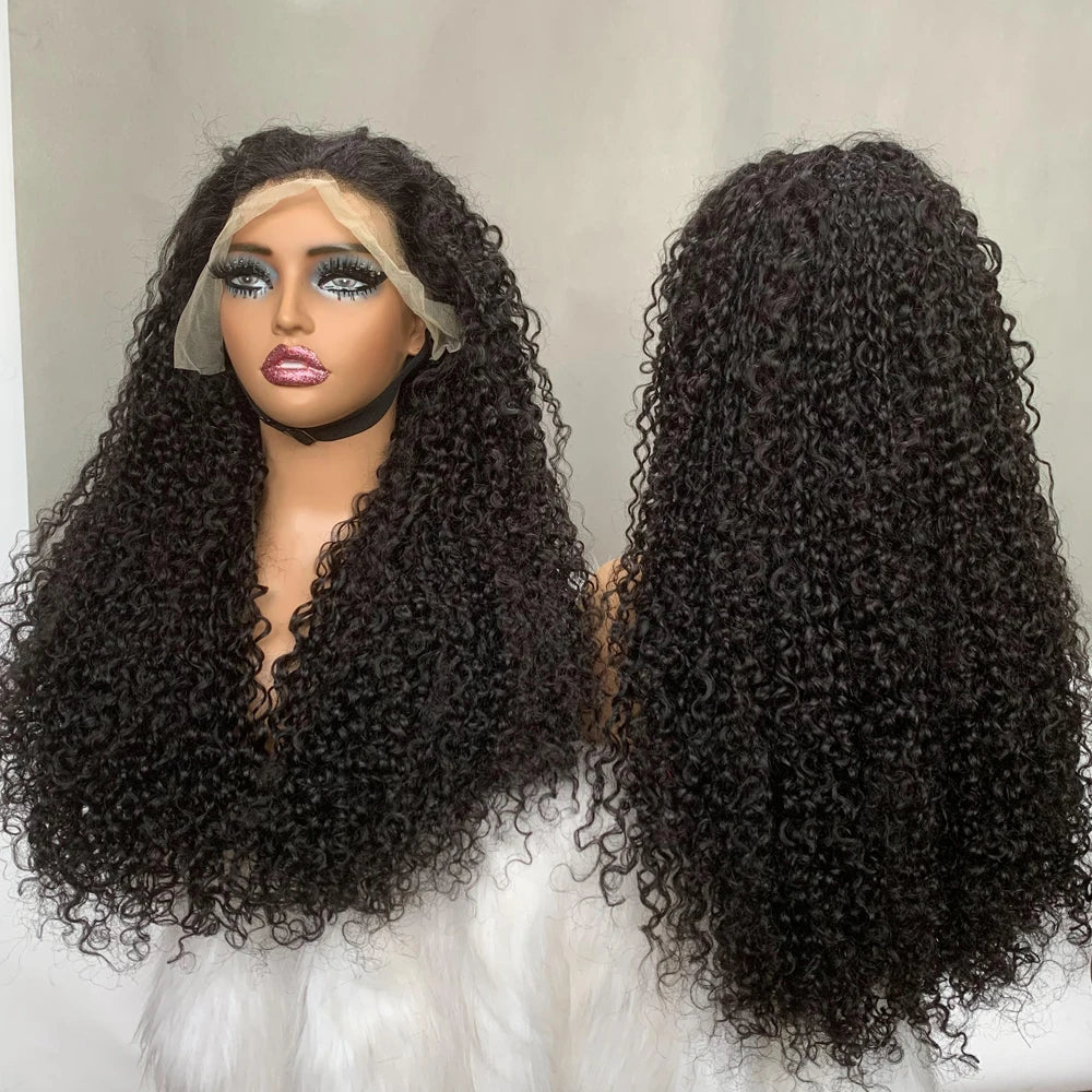 SDD Pre-Plucked Pixie Human Hair Wig Cuticle Aligned Raw Hair 13x4 13x6 5x5 4x4 Sizes Long Curly Lace Wig with Mix Color HD Lace