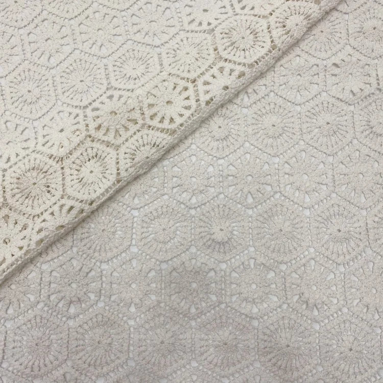 Full Lace Water Soluble Cotton Thread Embroidery Home Fabric Accessories for Clothing for Shoes Bags Fashionable Hollow Design