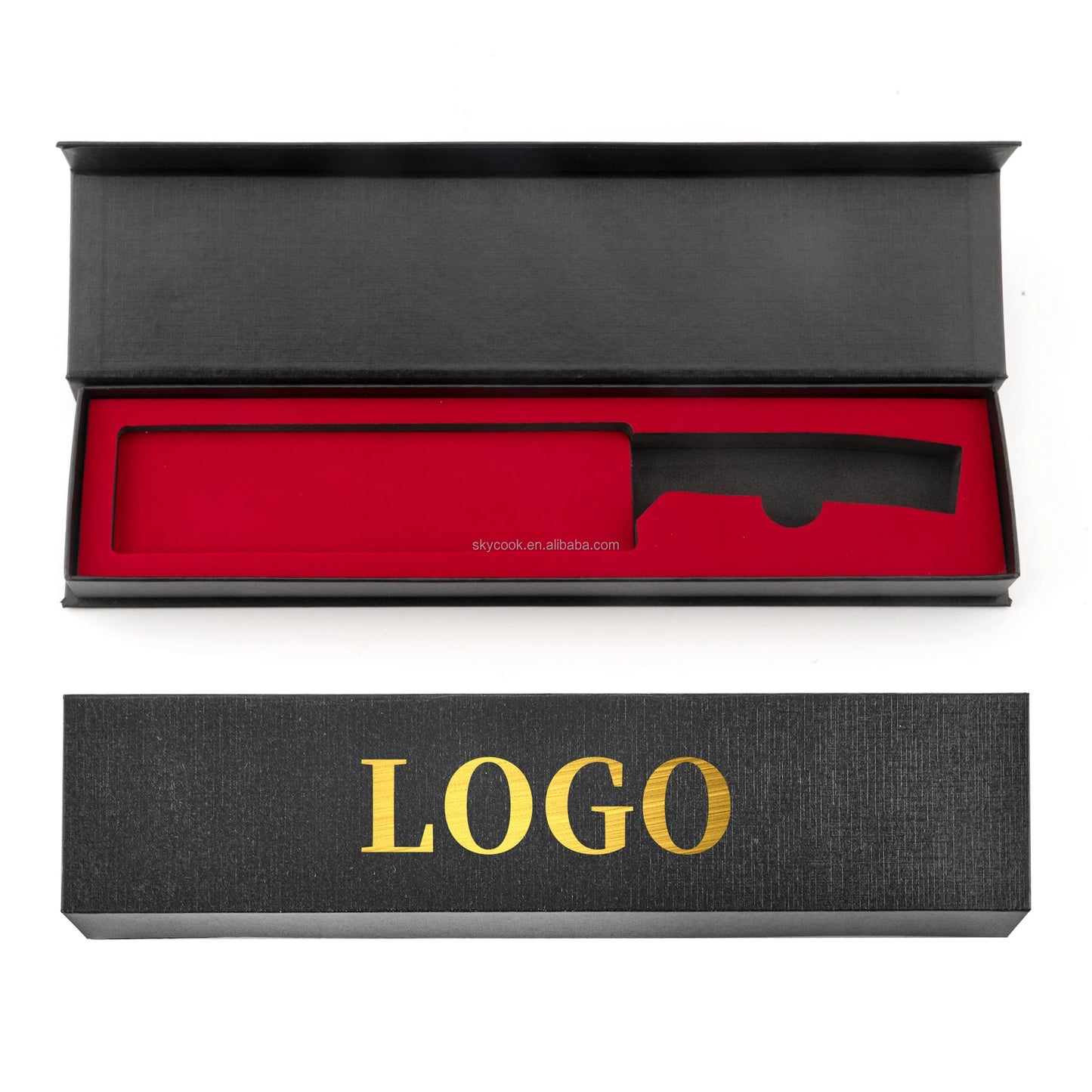 10% Off Custom Logo 67 Layers v Gold G10 Handle 9.5 Inch Damascus Camel Slaughter Knife with Magnet Gift Box