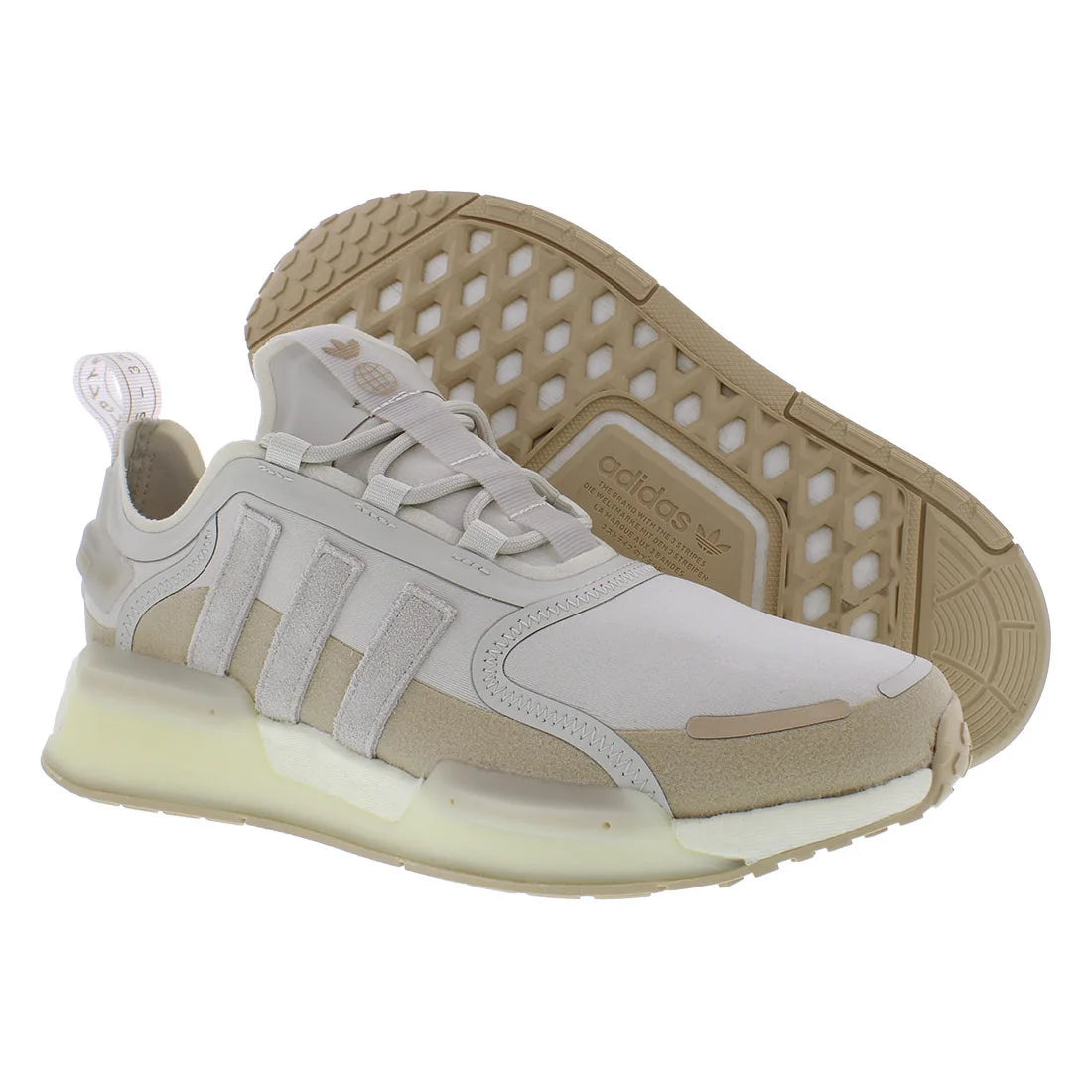 For NMD_V3 Men's Running Shoes Beige/Brown | Vietnam Origin | Model HQ8601 | 100% Authentic