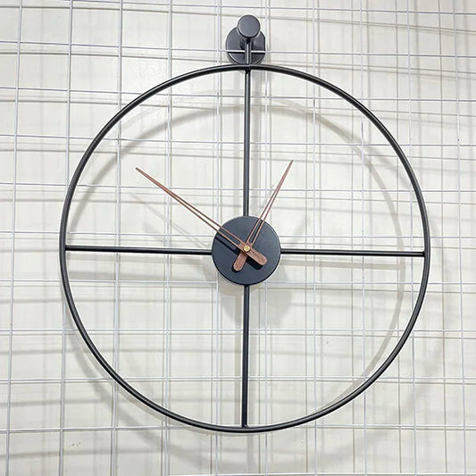 58*50CM Modern Simple Clock Iron Art Big Clock for Living Room Wall Light Luxury Creative Silent Wall Clock Home Decor