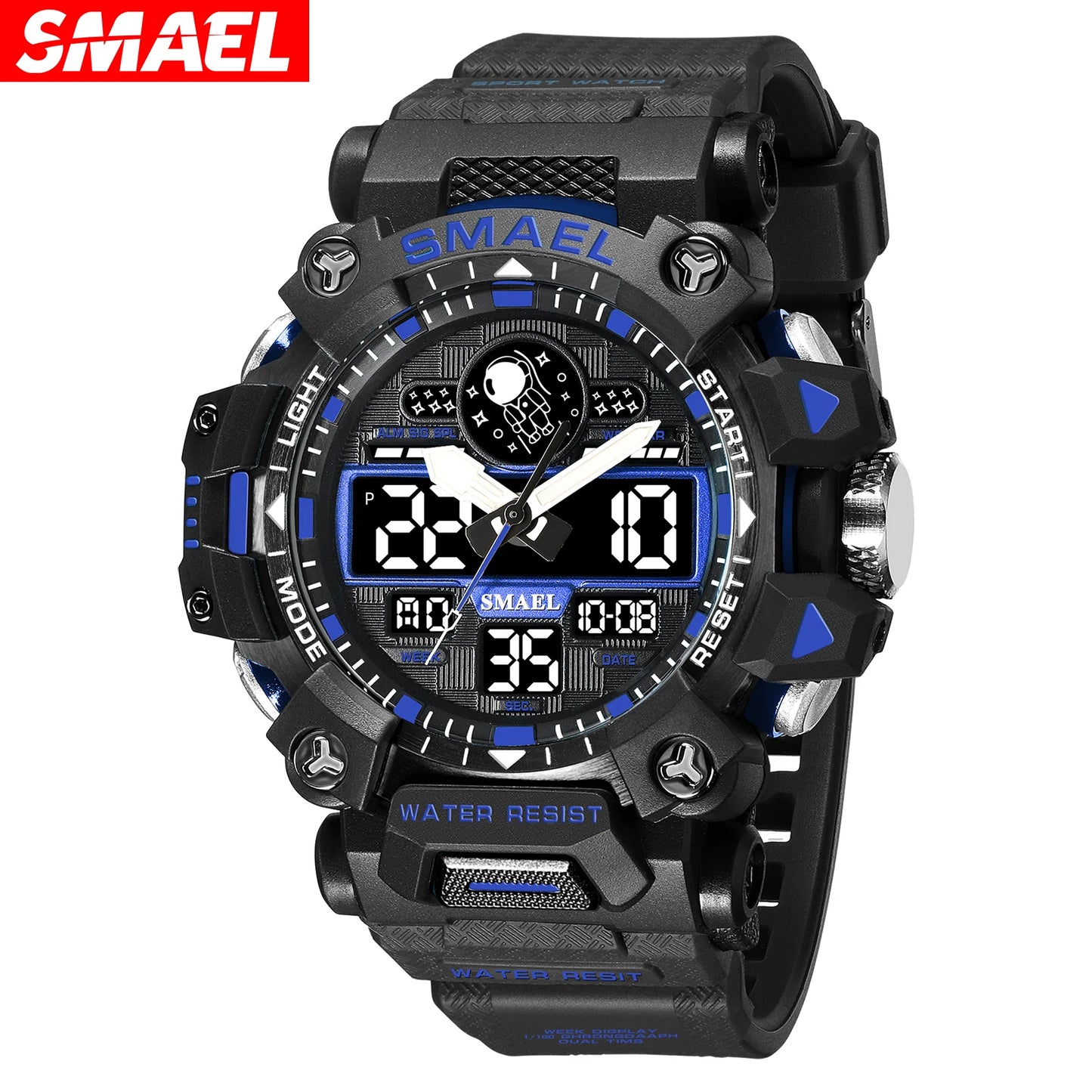 NEW Style SMAEL 8078 Electronic Watches Men's Student Watch Outdoor Sports Luminous Multi-function Quartz Digital Watch Relojes
