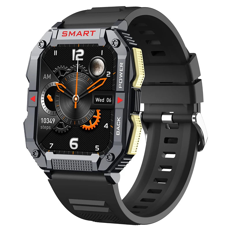 Yk01 Hd 1.83 Inch Ips Screen All Day Heart Rate Detection Bt Sports Smartwatch Multi-language Push 300 Mah Battery Smart Watch